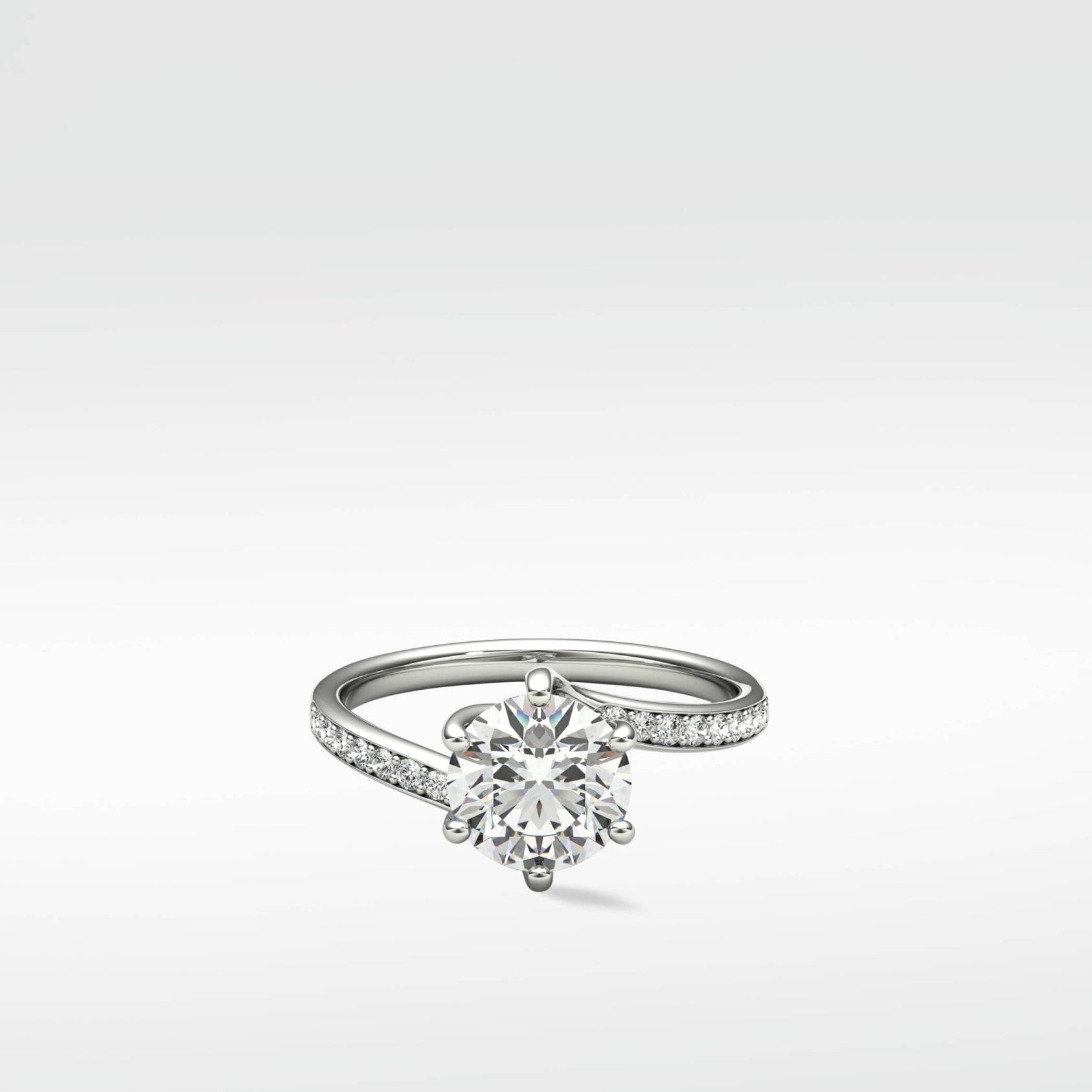 Diamond Lime Engagement Ring - Lark and Berry