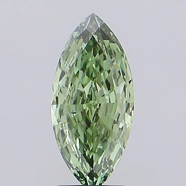 2.05ct Marquise Lab Grown Diamond (Colour Fancy Vivid Green, Clarity VVS2, IGI Certified)