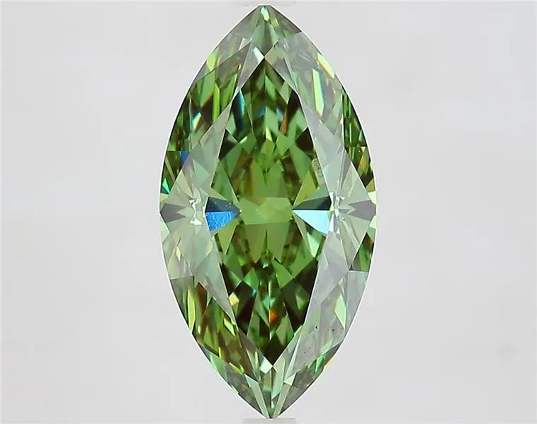 3.00ct Marquise Lab Grown Diamond (Colour Fancy Vivid Green, Clarity VVS2, IGI Certified)