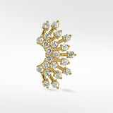 Diamond Sun Rays Tiara Stud